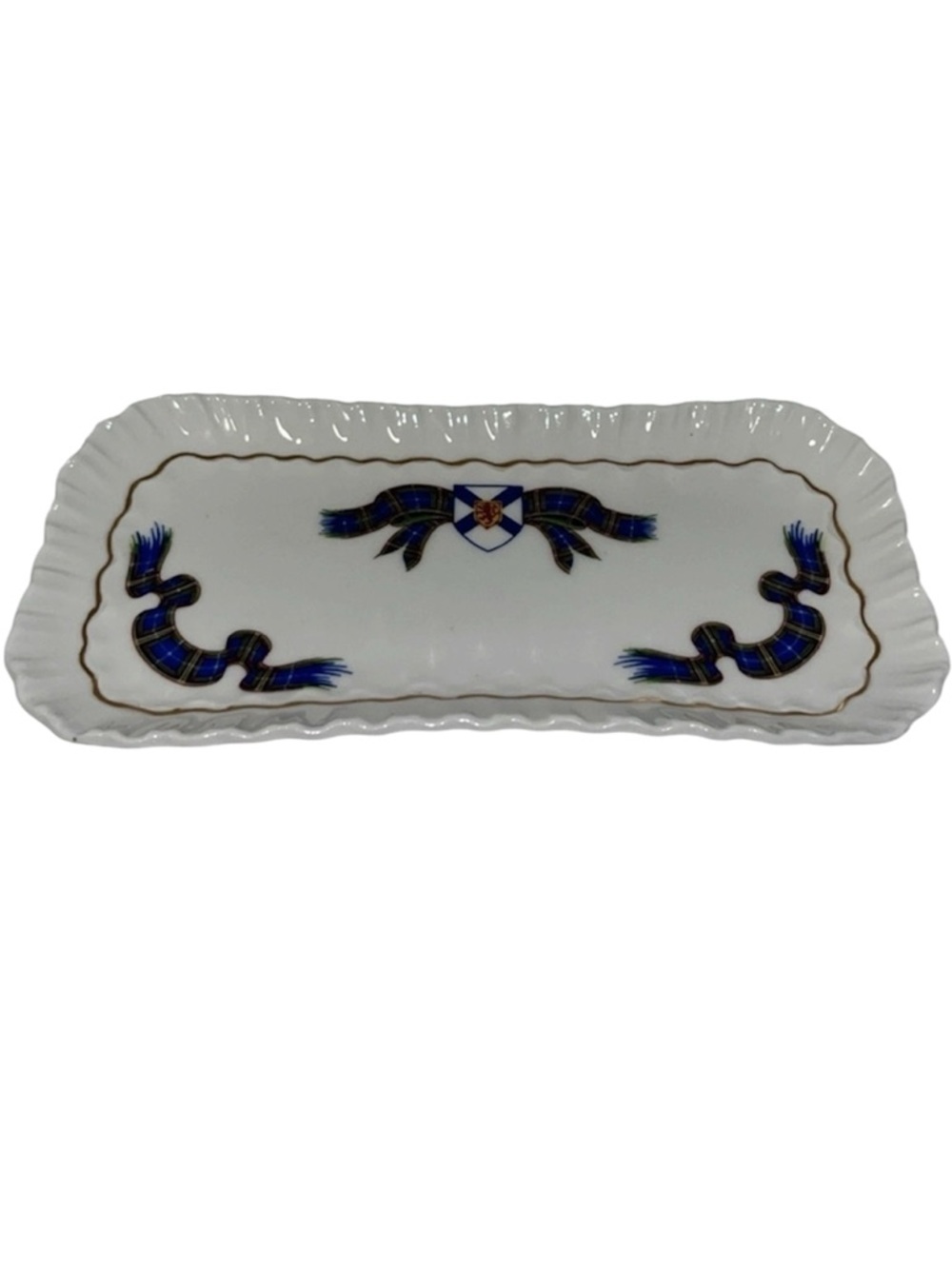 Royal Adderley England Bone China Nova Scotia Tartan Small Tray Trinket Dish